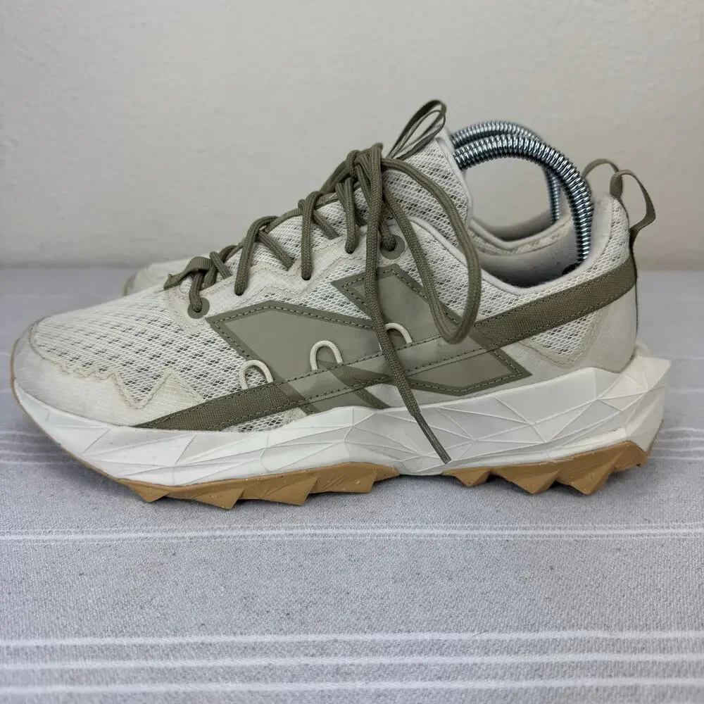 New Balance Women's Light Gray and Olive Athletic Sneakers